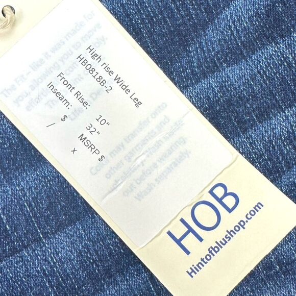 Hint of Blu High Rise Wide Leg Jeans - 26” Waist - Picture 6 of 6